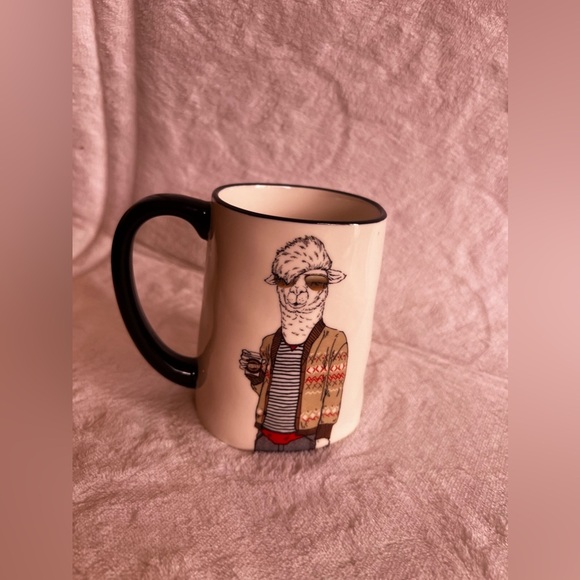 Llama Coffee Cup Signature Housewares Oversized Mug Llama Sweater Stoneware - Picture 14 of 14